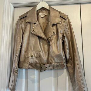 Saltwater LUXE Metallic Faux Leather Jacket
